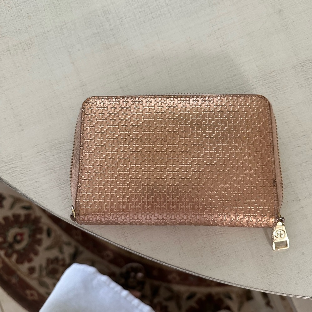 Tory Burch gold wallet